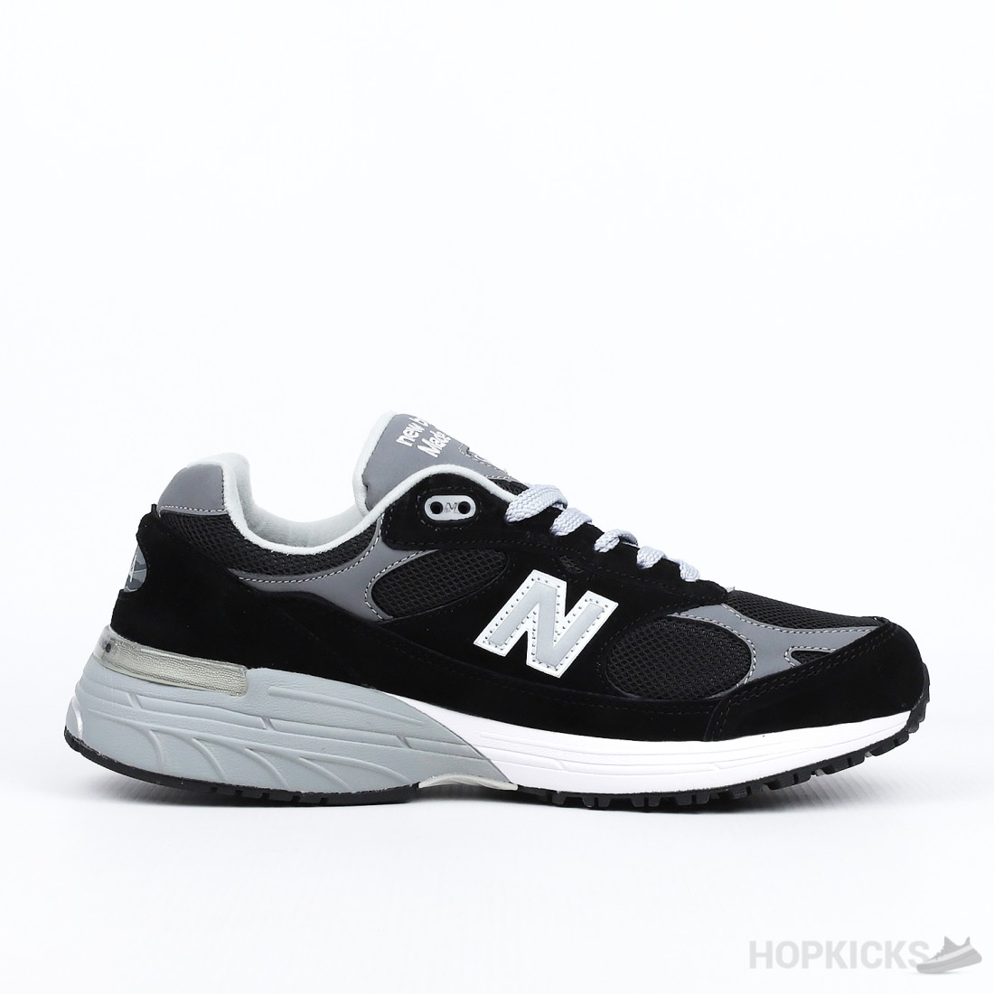 靴 New Balance 993 MiUSA Black New Balance Men's Made in USA 993 Black Low Top Sneakers